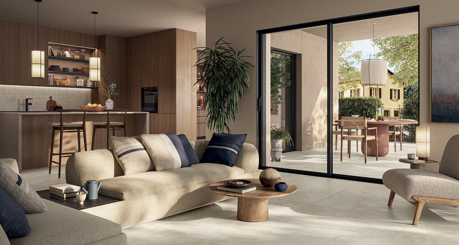 Ideas for a Modern Living Room: Flooring, Wall Tiles and Solutions for Contemporary Living